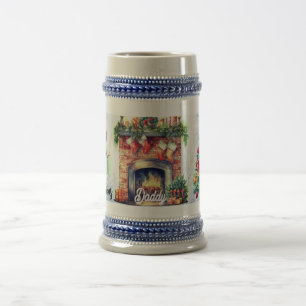 Chope À Bière Nom personnalisé de Noël