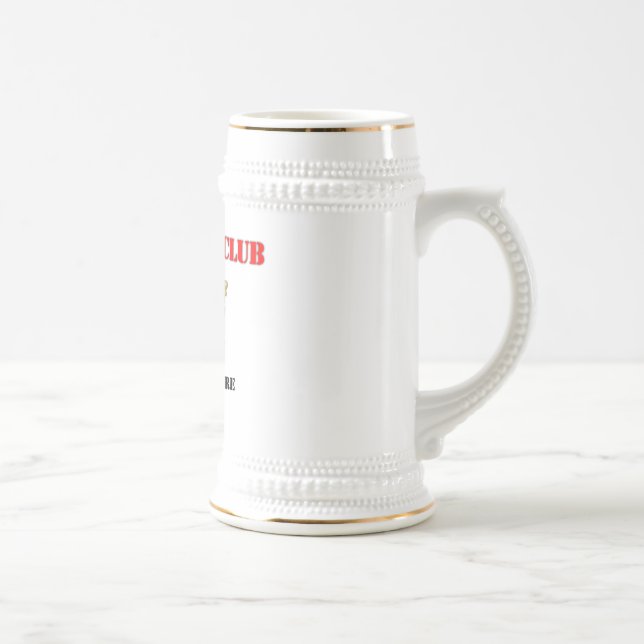 Chope À Bière Nom/rang faits sur commande (Droite)