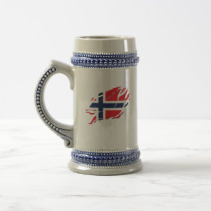 Chope À Bière Norway Drapeau Inside Me, scandinavie dans Claw Ma