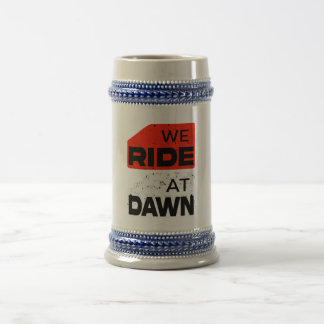 Chope À Bière Nous roulons à Dawn T-Shirt - Adventure Biker