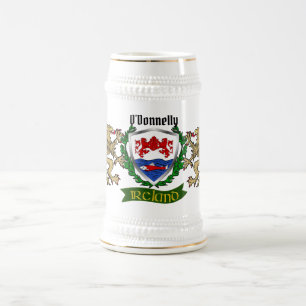Chope À Bière O'Donnelly/Donnelly Irish Shield Beer Stein