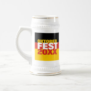 Chope À Bière Oktoberfest Octoberfest drapeau allemand