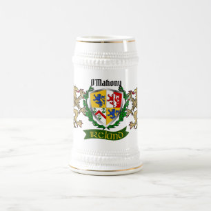 Chope À Bière O'Mahony/Mahony Irish Shield Beer Stein
