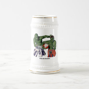 Chope À Bière Orc Gladiator Football Sports Imaginaire Art Stein