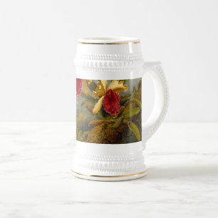 Chope À Bière Orchidées et colibri Heade