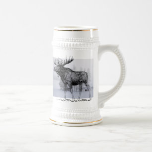 Chope À Bière Orignaux d'hiver