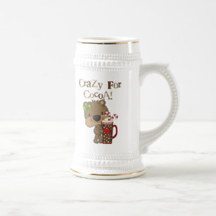 Chope À Bière Ours de fille fou pour le cacao