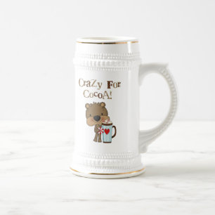 Chope À Bière Ours de garçon fou pour des vacances de cacao