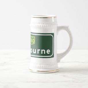 Chope À Bière Panneau routier de Melbourne, Australie