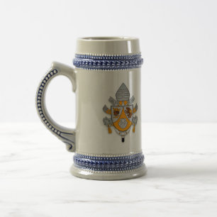 Chope À Bière Pape Benoît XVI Stein - Crest 001