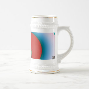 Chope À Bière Papillon de printemps, explosion de couleurs abstr
