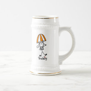 Chope À Bière Parachutiste bonhomme allumette