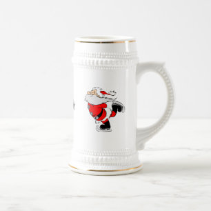Chope À Bière Patinage du Père Noël