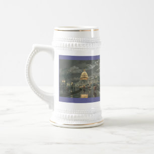 Chope À Bière Paul McGehee "Le Capitole au clair de lune" Bière