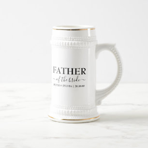 Chope À Bière Père De La Mariée Mariage Fête Personnalisé