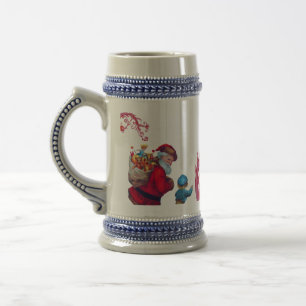 Chope À Bière père Noël VINTAGE 2