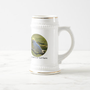 Chope À Bière Perroquet de Cockatoo jaune et blanc