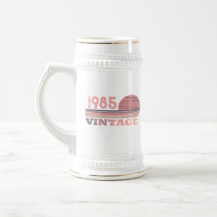 Chope À Bière Personnalisé quarante fête vintage de 40e annivers