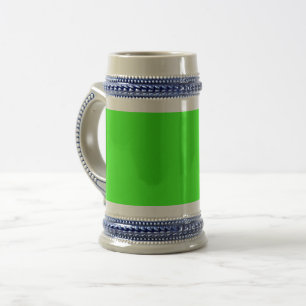 Chope à bière personnalisée vert néon