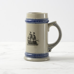 Chope À Bière Pirate Ship Stein