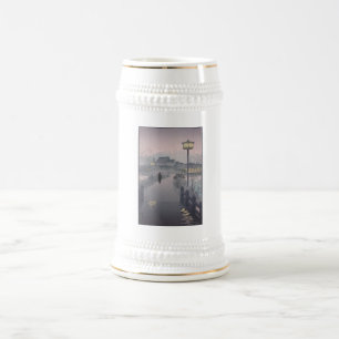 Chope À Bière Pluie du crépuscule sur le chemin de Shinobazu au