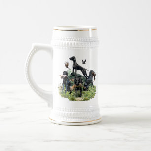 Chope À Bière Pointeurs noirs allemands