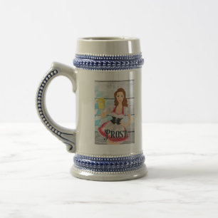 Chope À Bière Porter Dirndl Boire Bier Célébrer Oktoberfest