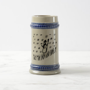 Chope À Bière Prenez cette neige et le déversez