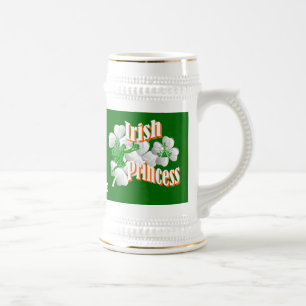 Chope À Bière Princesse irlandaise personnalisée