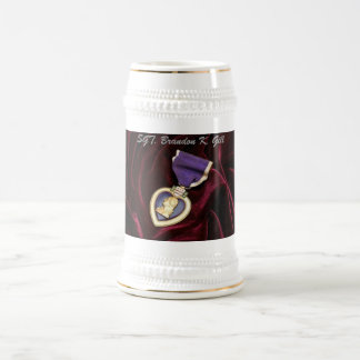 Chope À Bière Purple Heart Stine, personnalisé