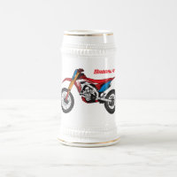 Red dirt bike motorcycle