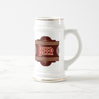 Chope À Bière Retro Bière Logo Stein