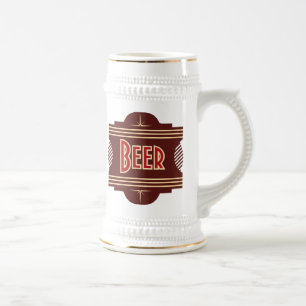 Chope À Bière Rétro logo Stein de bière