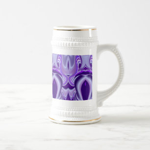 Chope À Bière Rêves de fleurs violettes