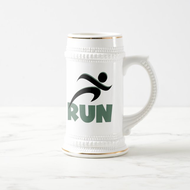 Chope À Bière RUN vert (Droite)