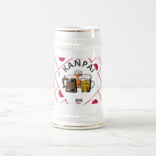 Chope À Bière Salue le JAPON 乾 杯 KANPAI Dessin japonais