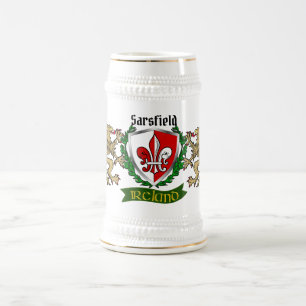 Chope À Bière Sarsfield Irish Shield Beer Stein