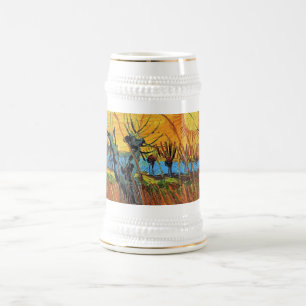 Chope À Bière Saules au coucher du soleil, Vincent van Gogh