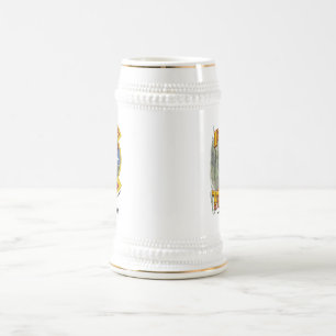 Chope À Bière Signe fait sur commande de Stein w/call de bière