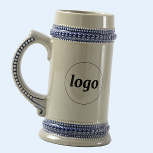 Chope À Bière Simple Logo Entreprise Marque Promotionnel