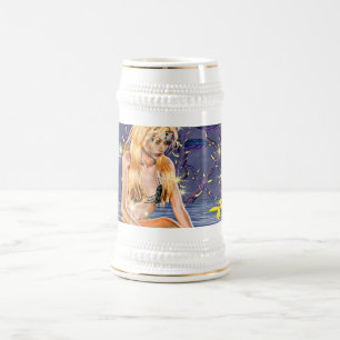 Chope À Bière Sirène dorée