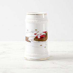 Chope À Bière Sleigh - Stein de Père Noël