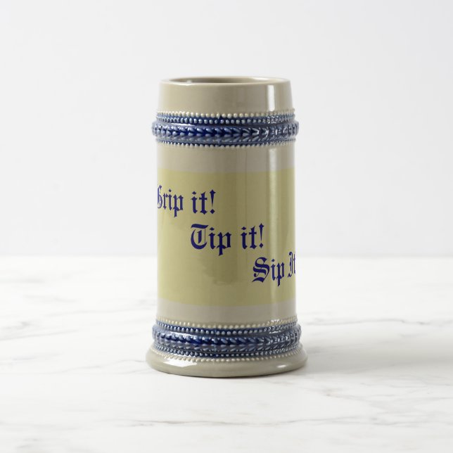 Chope À Bière slogan potable rimant des textes d'amusement (Centre)