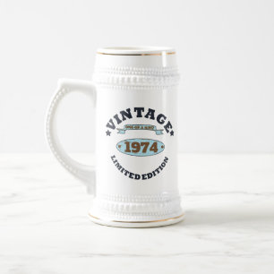 Chope À Bière Soirée de 50 ans vintage personnalisée