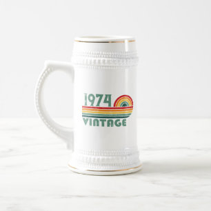 Chope À Bière Soirée de 50 ans vintage personnalisée