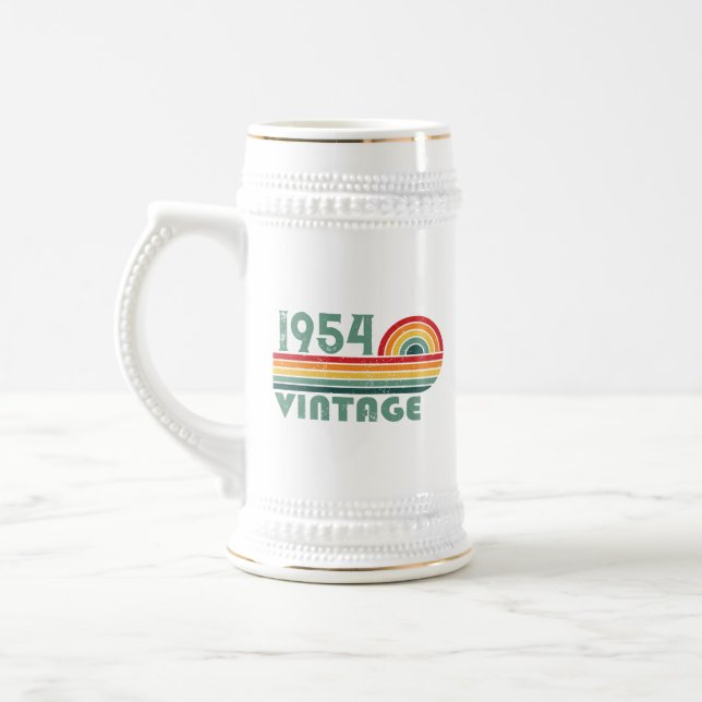 Chope À Bière Soixante-dix ans vintages personnalisés 70e annive (Gauche)