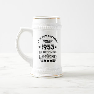 Chope À Bière Soixante-dix vintages 70e anniversaire personnalis