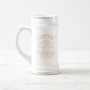 Chope À Bière Soixante vintage 60e anniversaire personnalisée