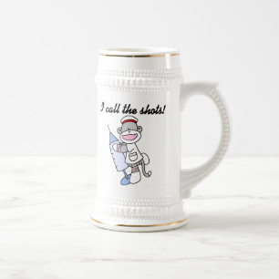 Chope À Bière Soq Singe Infirmière J'appelle les coups cadeaux