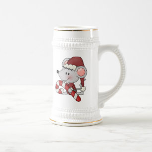 Chope À Bière Souris de Noël avec du sucre de canne